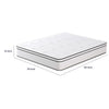 Mysa King Size Euro Top Mattress | Pocket Coil Springs | 12" White