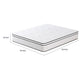 Mysa King Size Euro Top Mattress | Pocket Coil Springs | 12" White