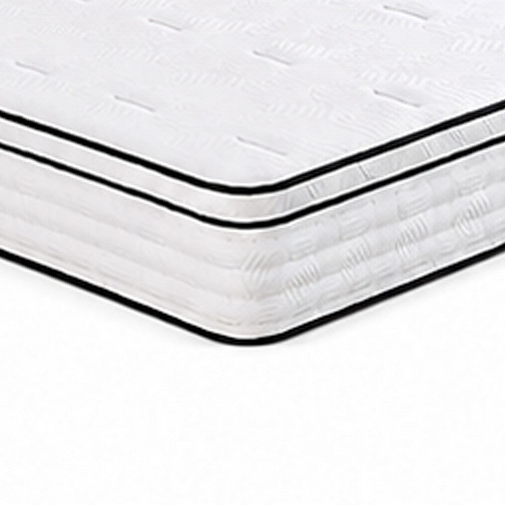 Mysa Queen Size Euro Top Mattress | Pocket Coil Springs | 12" White
