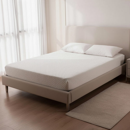 Aysa Twin Size Mattress | Memory Foam | White Polyester Cover | 10"