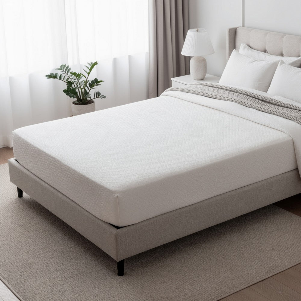 Aysa King Size Mattress | Memory Foam | White Polyester Cover | 12"
