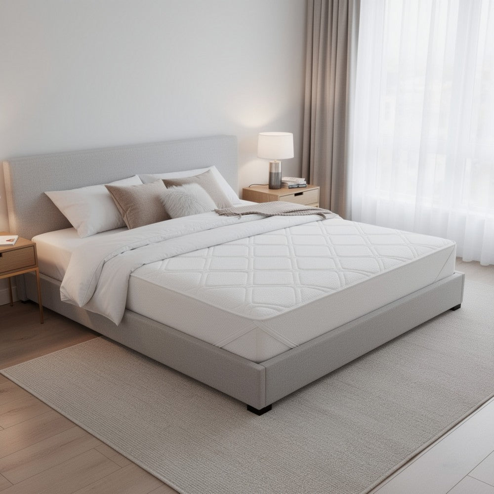 Aysa King Size Mattress | Memory Foam | White Polyester Cover | 12"