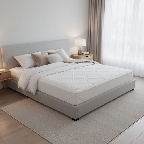 Aysa Queen Size Mattress | Memory Foam | White Polyester Cover | 12"