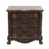 Queen Bedroom Set, Brown, Gold, Brown Wood, 3 Piece Set with 2 Nightstands