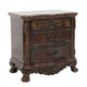 Queen Bedroom Set, Brown, Gold, Brown Wood, 3 Piece Set with 2 Nightstands