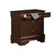 Queen Bedroom Set, Brown Wood, 3 Piece Set with 2 Nightstands