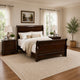 Queen Bedroom Set, Brown Wood, 3 Piece Set with 2 Nightstands