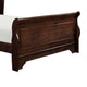 Queen Bedroom Set, Brown Wood, 2 Piece Set with Nightstand