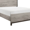Queen Bedroom Set, Gray Wood, 5 Piece Set with 2 Nightstands, Dresser, and Chest