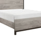 Queen Bedroom Set, Gray Wood, 5 Piece Set with 2 Nightstands, Dresser, and Chest