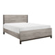 Queen Bedroom Set, Gray Wood, 3 Piece Set with 2 Nightstands