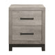 Queen Bedroom Set, Gray Wood, 3 Piece Set with 2 Nightstands