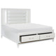 Queen Bedroom Set, White Wood, 3 Piece Set with 2 Nightstands