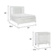 Queen Bedroom Set, White Wood, 3 Piece Set with 2 Nightstands