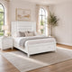 Queen Bedroom Set, White Wood, 3 Piece Set with 2 Nightstands