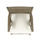 Gena Outdoor Dining Chair Set of 2 | Cream Cushions | Gray Acacia Wood
