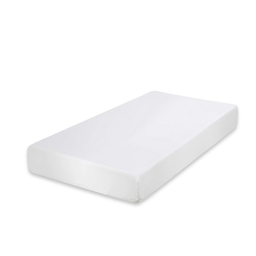 Aysa Twin Size Mattress | Memory Foam | White Polyester Cover | 12"