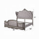Ari King Bed | Wingback | Taupe Gray Velvet Upholstery | Traditional