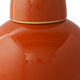 Decorative Ginger Jar with Dome Lid | Orange Glazed Ceramic | 11"