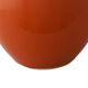 Decorative Ginger Jar with Dome Lid | Orange Glazed Ceramic | 11"