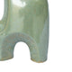 Decorative Vase | Dual Neck Sculptural Art | Sage Green Ceramic | 14"