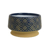 Hea Decorative Planter | Blue Gold Moroccan Pattern Footed Bowl | 10"