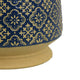 Hea Decorative Planter | Blue Gold Moroccan Pattern Footed Bowl | 10"