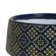 Hea Decorative Planter | Blue Gold Moroccan Pattern Footed Bowl | 10"