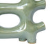 Sculptural Vase Décor | Glazed Abstract Art | 17" Sage Green Ceramic