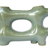 Sculptural Vase Décor | Glazed Abstract Art | 17" Sage Green Ceramic