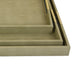 Koi 3pc Nested Serving Tray Set | Faux Shagreen Texture | Sage Green Décor