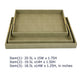 Koi 3pc Nested Serving Tray Set | Faux Shagreen Texture | Sage Green Décor