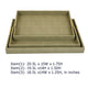 Koi 3pc Nested Serving Tray Set | Faux Shagreen Texture | Sage Green Décor