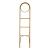 Kinu Decorative Ladder Rack with Round Top | Natural Brown Fiber | 72"