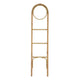 Kinu Decorative Ladder Rack with Round Top | Natural Brown Fiber | 72"