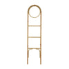 Kinu Decorative Ladder Rack with Round Top | Natural Brown Fiber | 72"