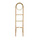 Kinu Decorative Ladder Rack with Round Top | Natural Brown Fiber | 72"