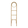 Kinu Decorative Ladder Rack with Round Top | Natural Brown Fiber | 72"