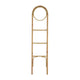 Kinu Decorative Ladder Rack with Round Top | Natural Brown Fiber | 72"