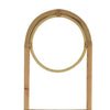 Kinu Decorative Ladder Rack with Round Top | Natural Brown Fiber | 72"