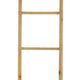 Kinu Decorative Ladder Rack with Round Top | Natural Brown Fiber | 72"