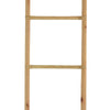 Kinu Decorative Ladder Rack with Round Top | Natural Brown Fiber | 72"