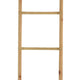 Kinu Decorative Ladder Rack with Round Top | Natural Brown Fiber | 72"