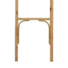 Kinu Decorative Ladder Rack with Round Top | Natural Brown Fiber | 72"