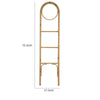 Kinu Decorative Ladder Rack with Round Top | Natural Brown Fiber | 72"