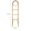 Kinu Decorative Ladder Rack with Round Top | Natural Brown Fiber | 72"
