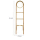 Kinu Decorative Ladder Rack with Round Top | Natural Brown Fiber | 72"