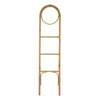 Kinu Decorative Ladder Rack with Round Top | Natural Brown Fiber | 72"
