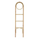 Kinu Decorative Ladder Rack with Round Top | Natural Brown Fiber | 72"