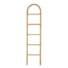 Kinu Decorative Ladder Rack with Arch Top | Natural Brown Wood | 72"
